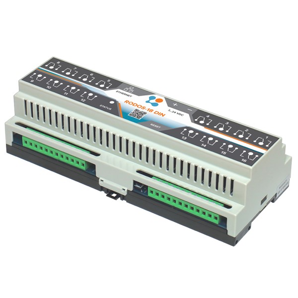 Ethernet-реле RODOS-18 DIN, вид сверху